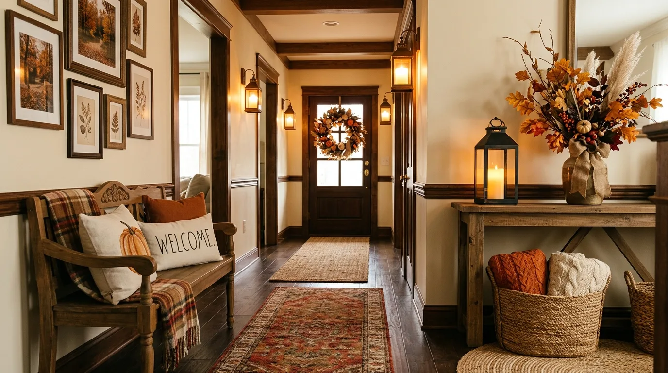 Bring fall scent into the home as part of the atmosphere inspiration for an indoor fall living space.